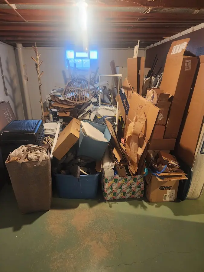 Roll-off dumpster container at job site for Concrete Dumpster Rental in Fanwood